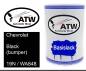 Preview: Chevrolet, Black (bumper), 19N / WA848: 500ml Lackdose, von ATW Autoteile West.